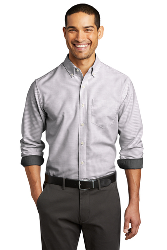 Port Autho Oxford Stripe Shirtrity® SuperPro™