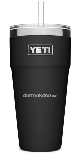 RAMBLER 26 OZ STACKABLE CUP WITH STRAW LID