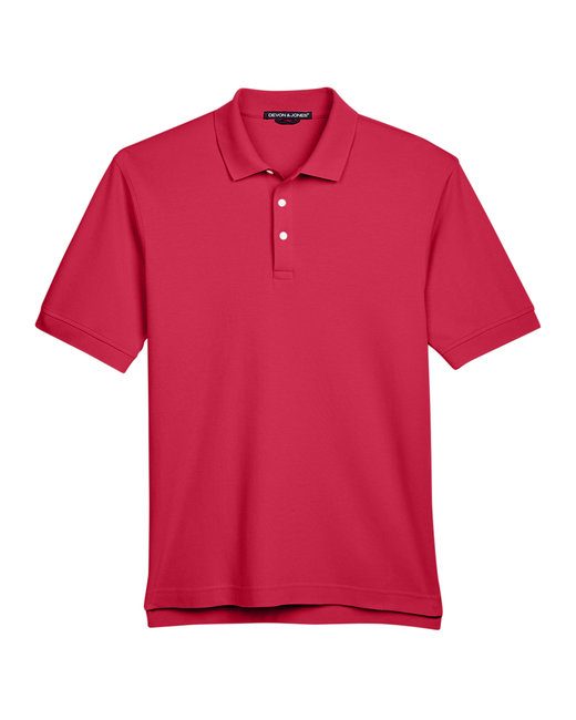 Devon & Jones Men's Solid Perfect Pima Interlock Polo