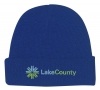Knit Beanie With Cuff_Embroidered