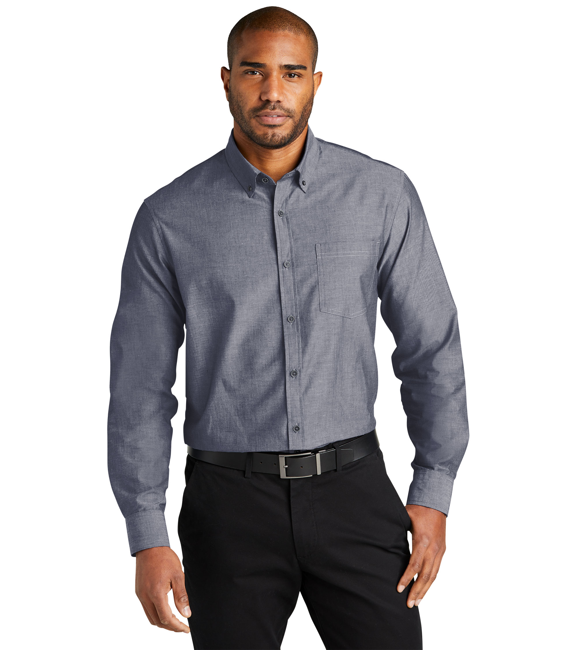 Port Authority® Long Sleeve Chambray Easy Care Shirt