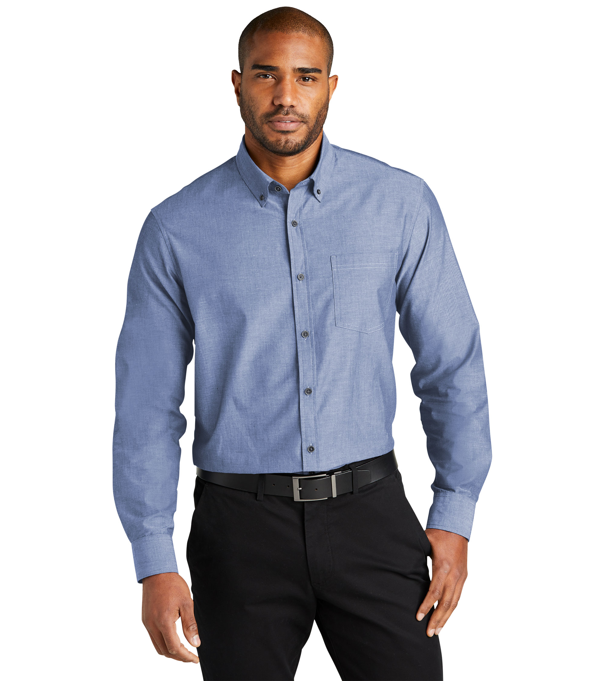 Port Authority® Long Sleeve Chambray Easy Care Shirt