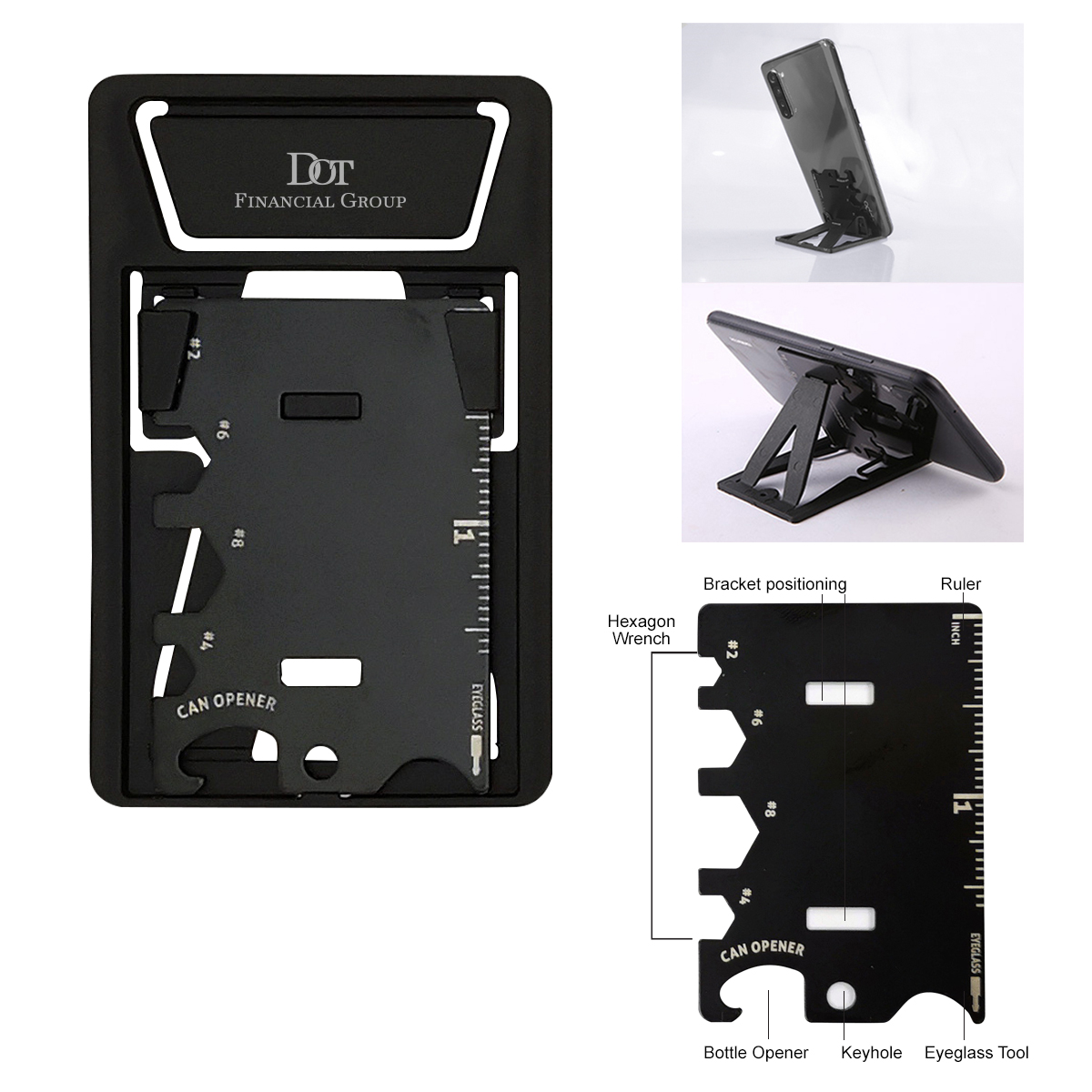 6-in-1 Multi-Tool With Adjustable Phone Stand
