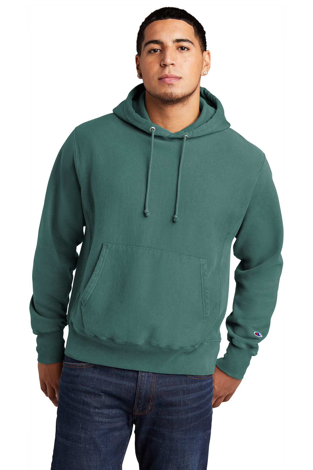 Champion ® Reverse Weave ® Garment-Dyed Hooded Sweatshirt