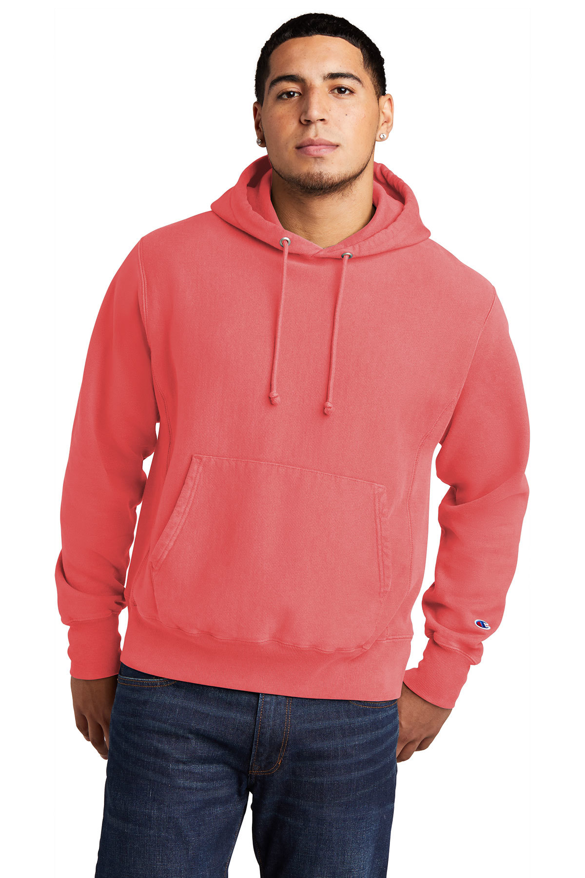 Champion ® Reverse Weave ® Garment-Dyed Hooded Sweatshirt