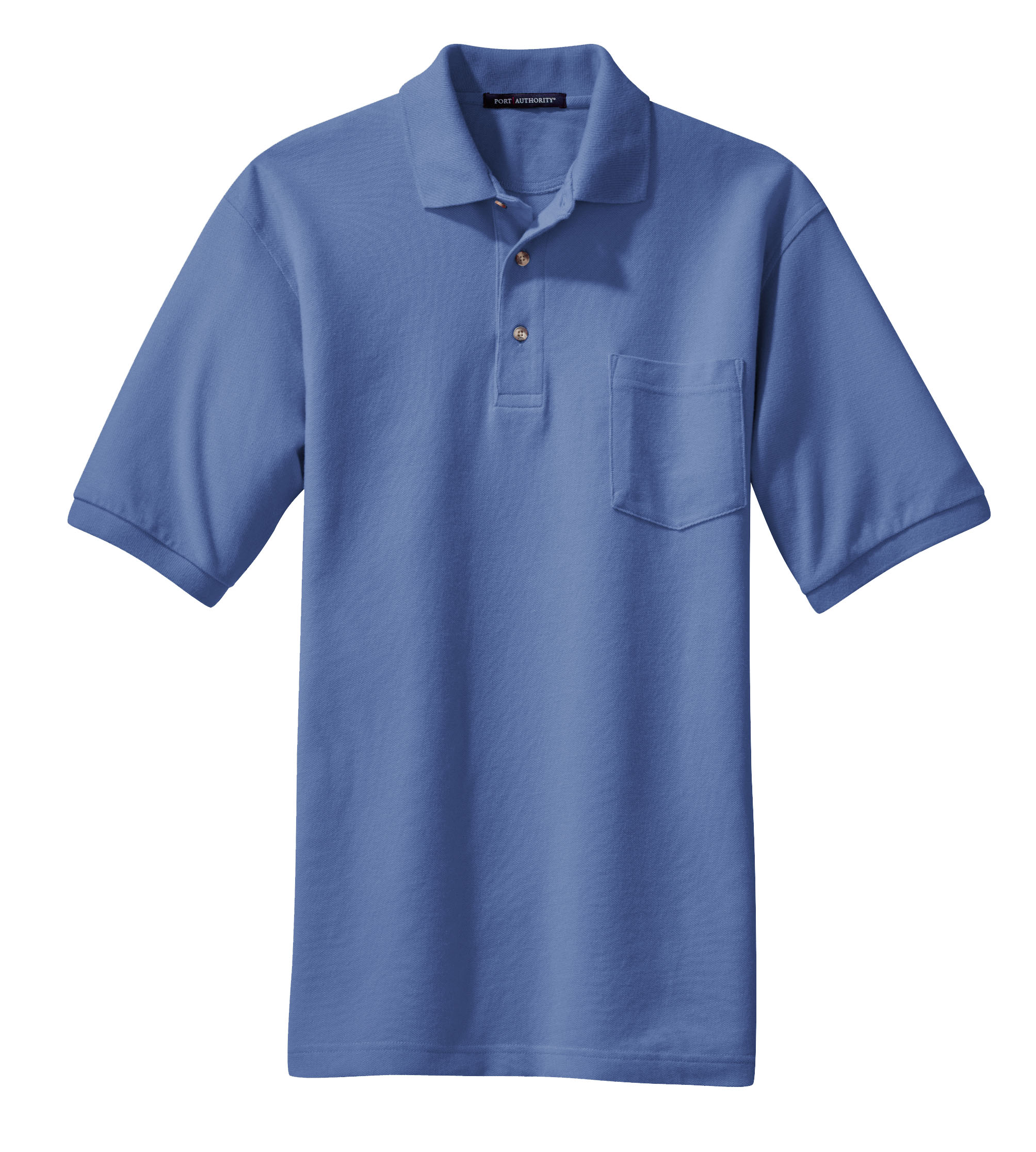 Port Authority® Heavyweight Cotton Pique Polo with Pocket
