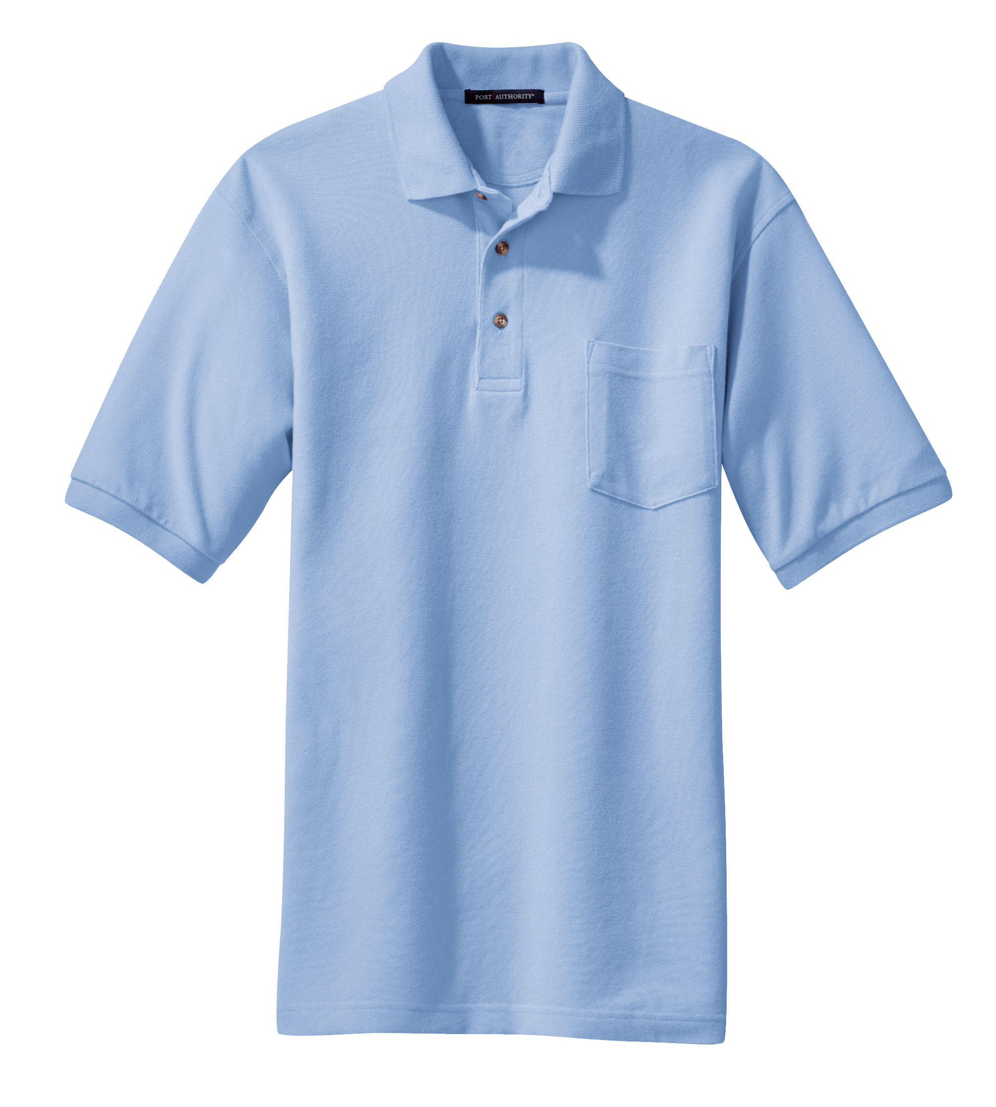 Port Authority® Heavyweight Cotton Pique Polo with Pocket