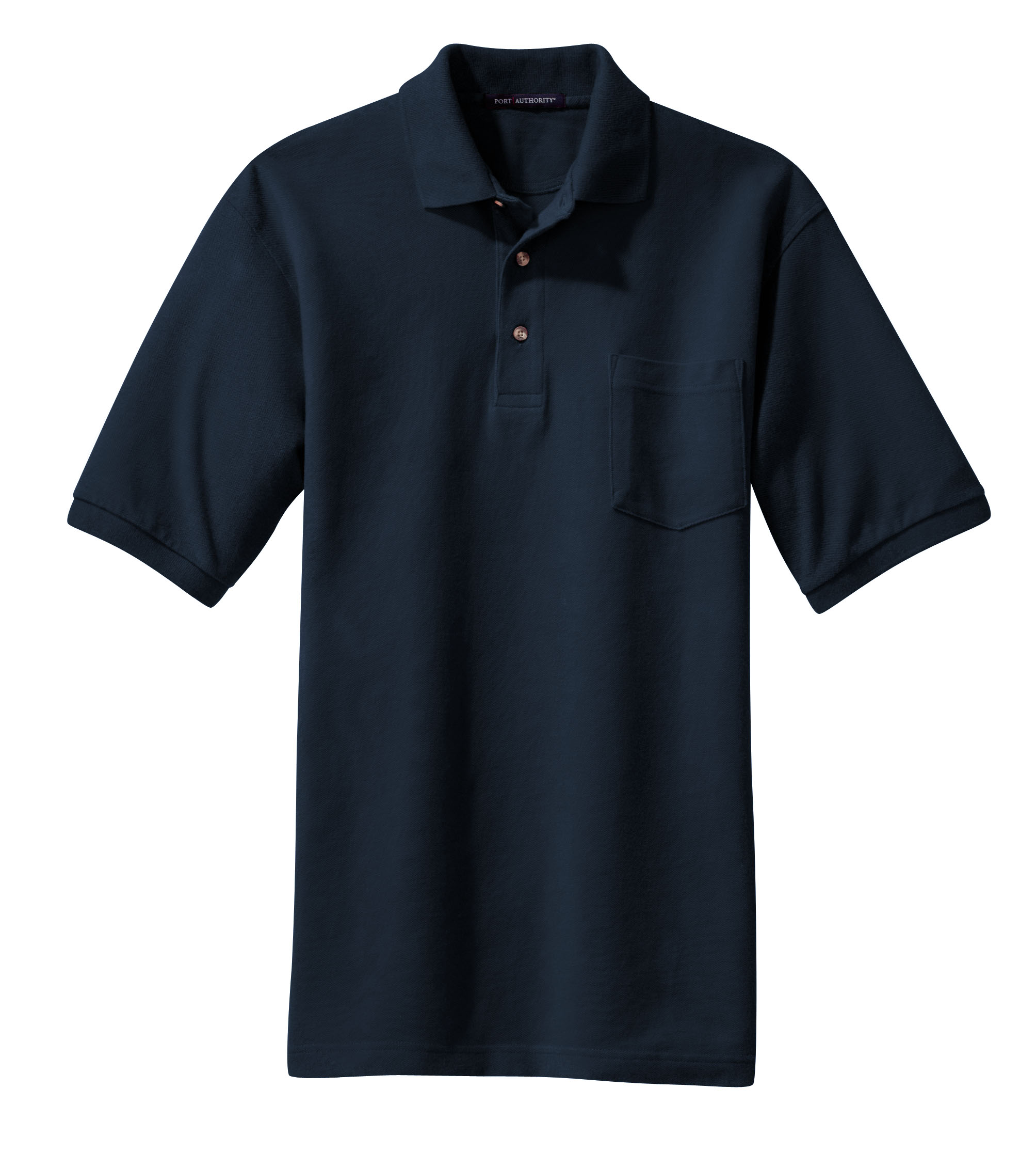 Port Authority® Heavyweight Cotton Pique Polo with Pocket