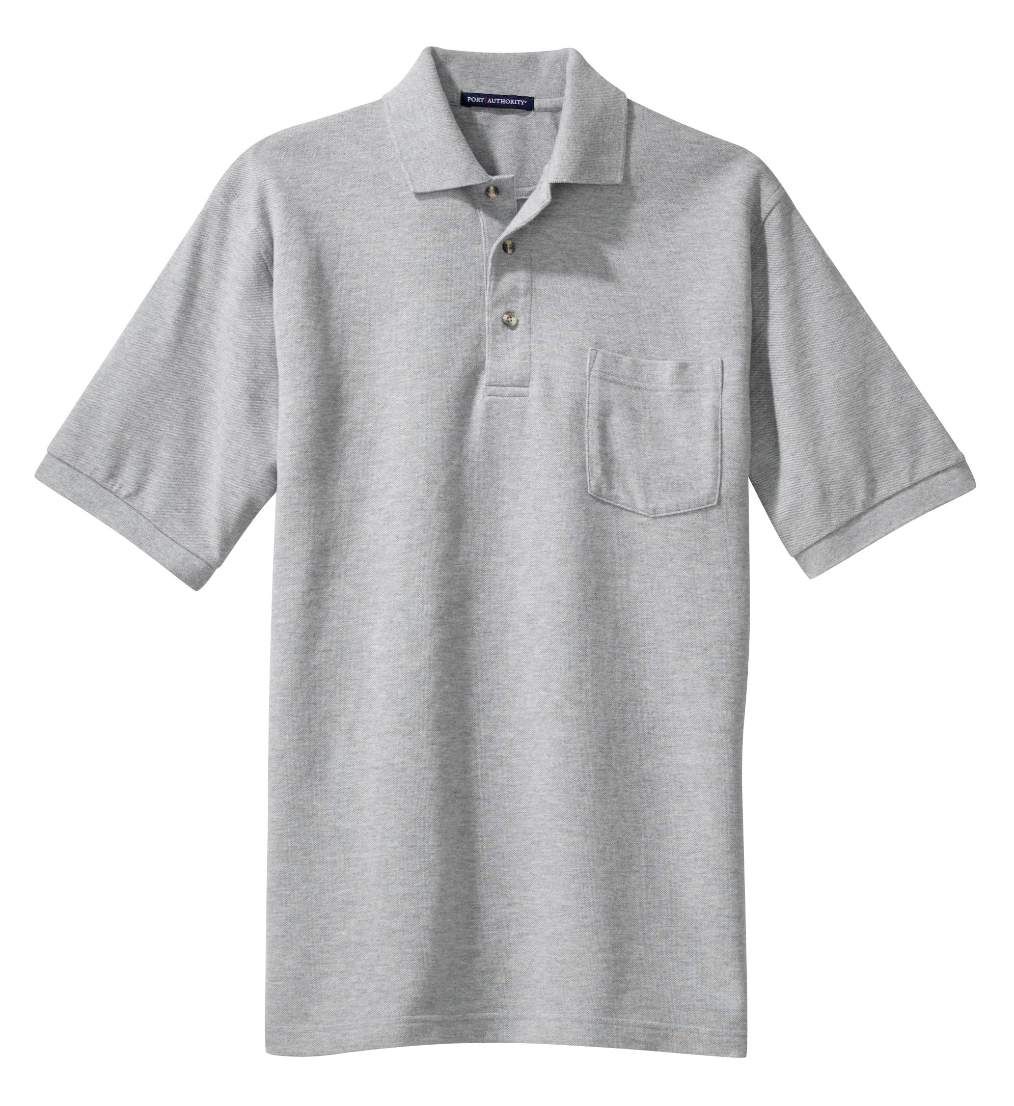 Port Authority® Heavyweight Cotton Pique Polo with Pocket