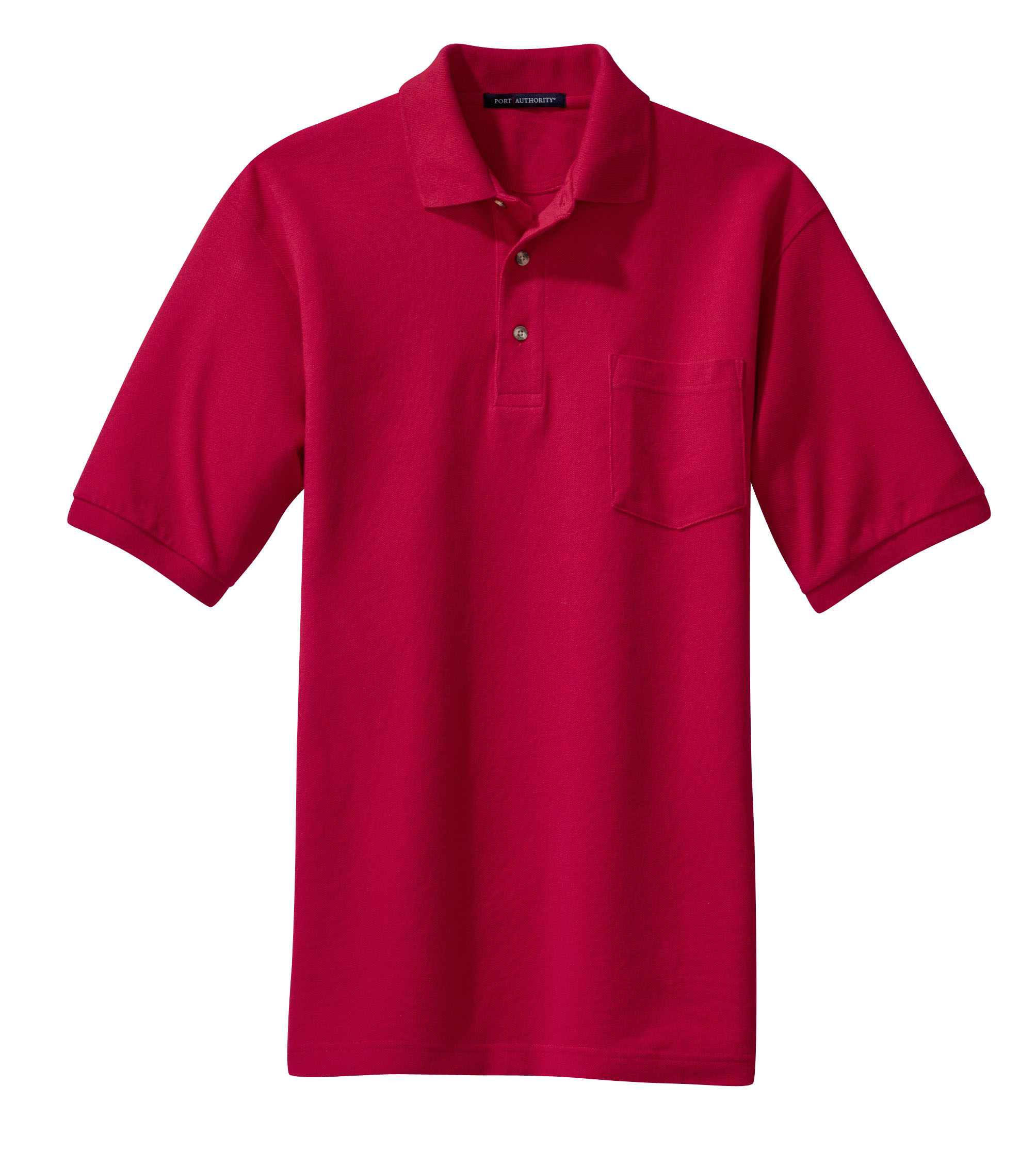 Port Authority® Heavyweight Cotton Pique Polo with Pocket