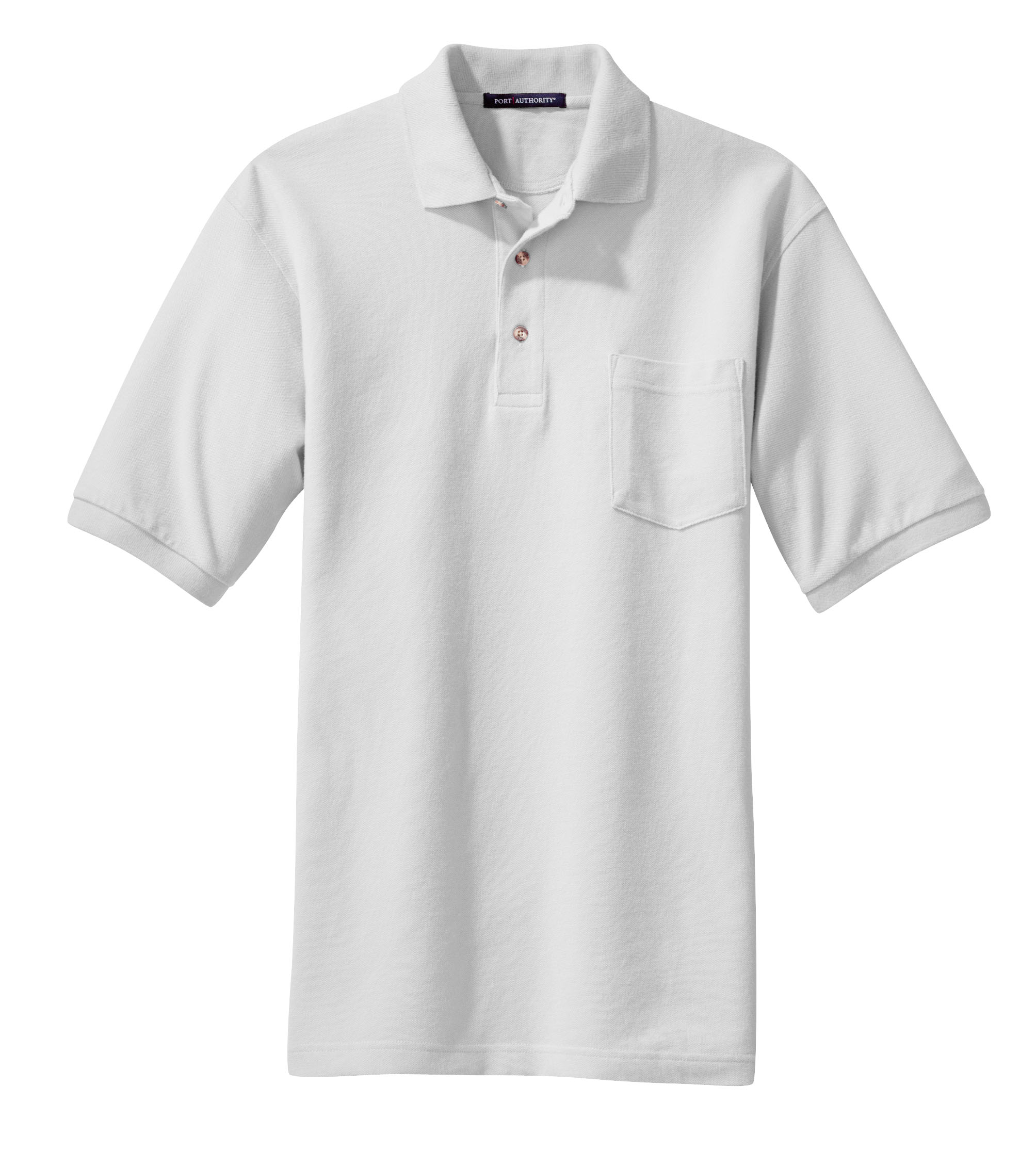 Port Authority® Heavyweight Cotton Pique Polo with Pocket