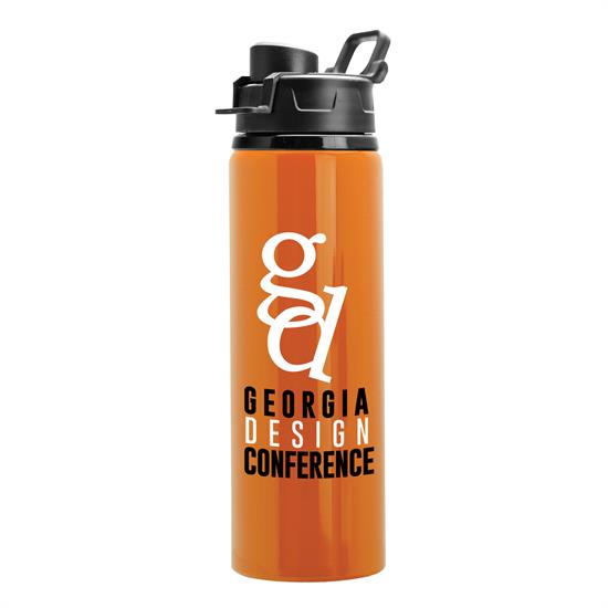The Ace - 27 oz. Aluminum Sports Bottle With Snap-Tight Drink-Thr