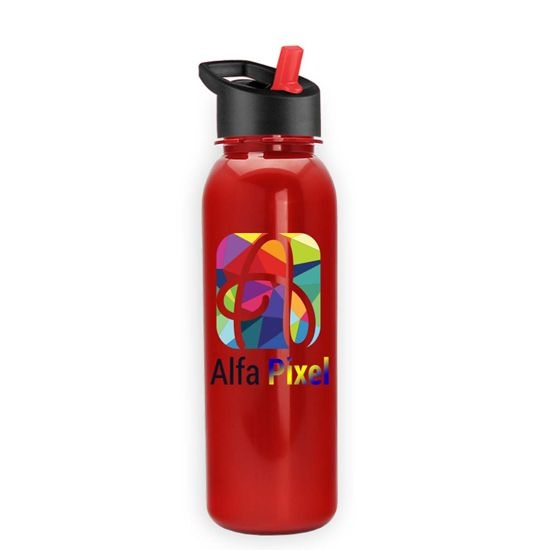 Terrain - 24 Oz. Metalike Bottle With Flip Straw Lid And Digital