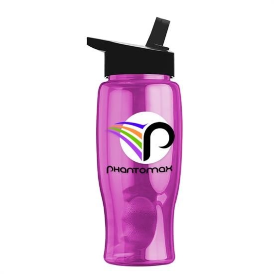 Poly-Pure - 27 oz. Bottle -Flip Straw Lid