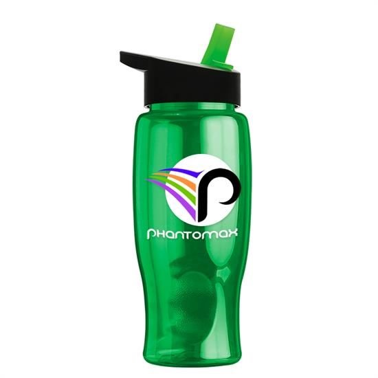 Poly-Pure - 27 oz. Bottle -Flip Straw Lid