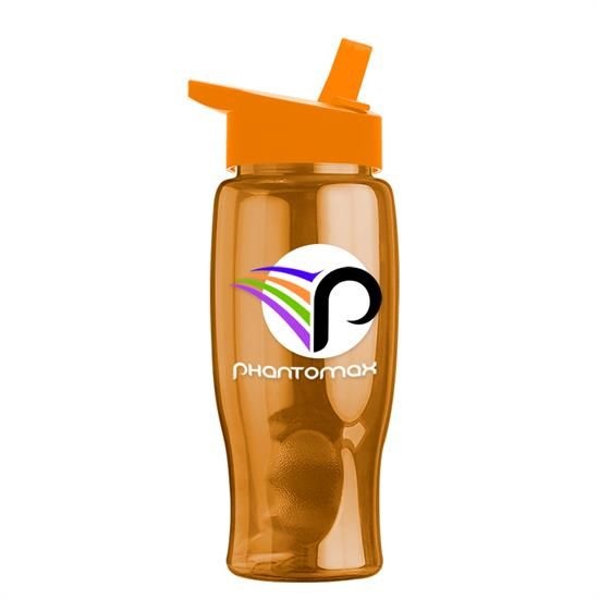 Poly-Pure - 27 oz. Bottle -Flip Straw Lid