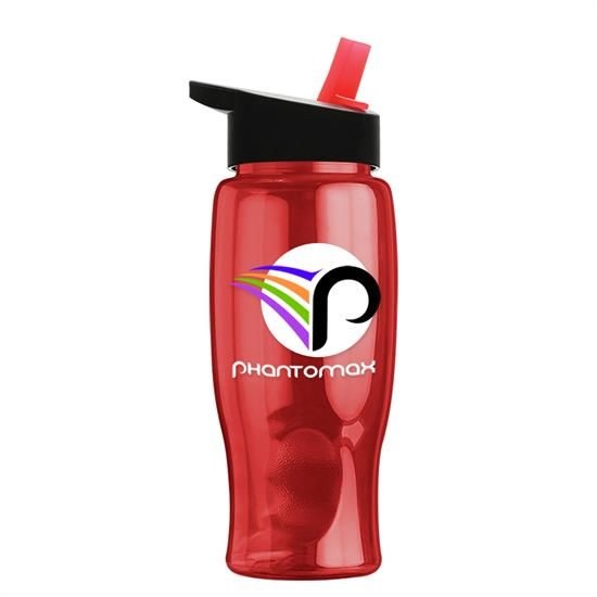 Poly-Pure - 27 oz. Bottle -Flip Straw Lid