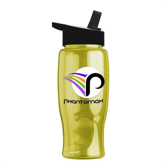 Poly-Pure - 27 oz. Bottle -Flip Straw Lid