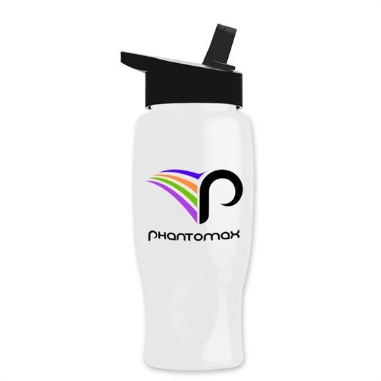 Poly-Pure - 27 oz. Bottle -Flip Straw Lid