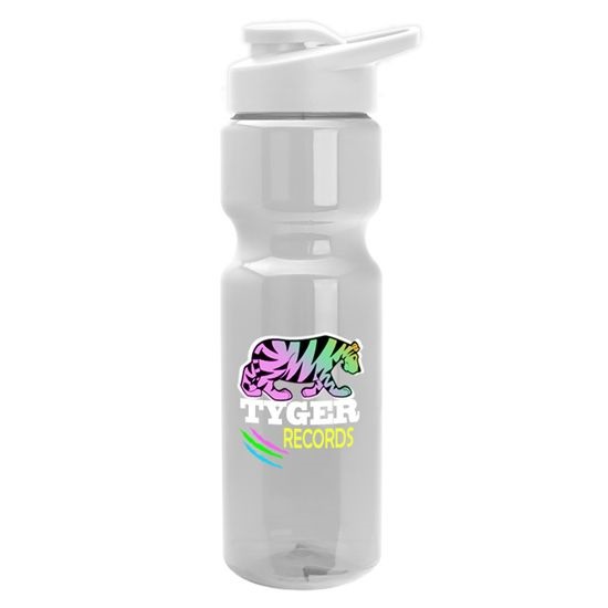 28 oz. Trans. Bottle With Snap Lid