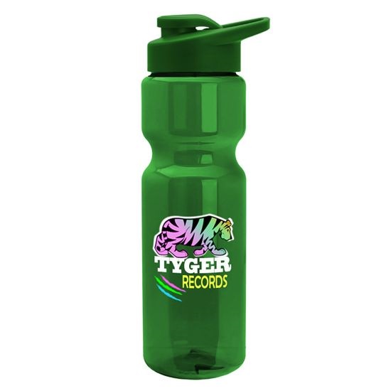 28 oz. Trans. Bottle With Snap Lid
