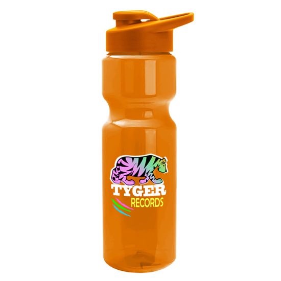 28 oz. Trans. Bottle With Snap Lid