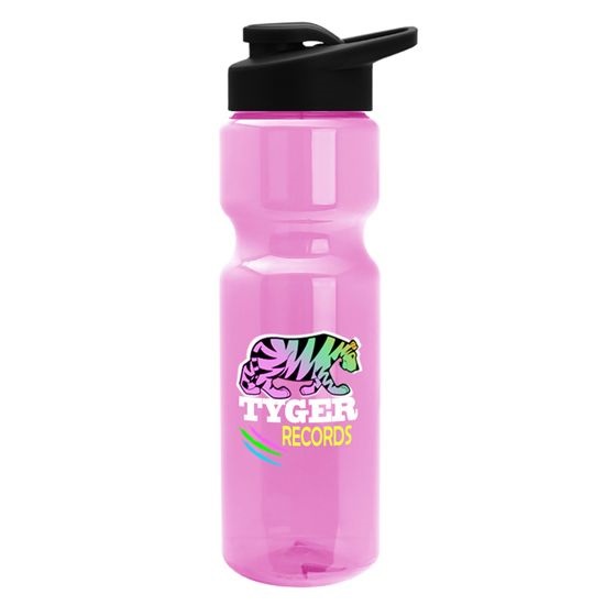 28 oz. Trans. Bottle With Snap Lid
