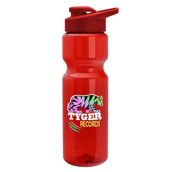 28 oz. Trans. Bottle With Snap Lid