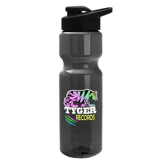 28 oz. Trans. Bottle With Snap Lid