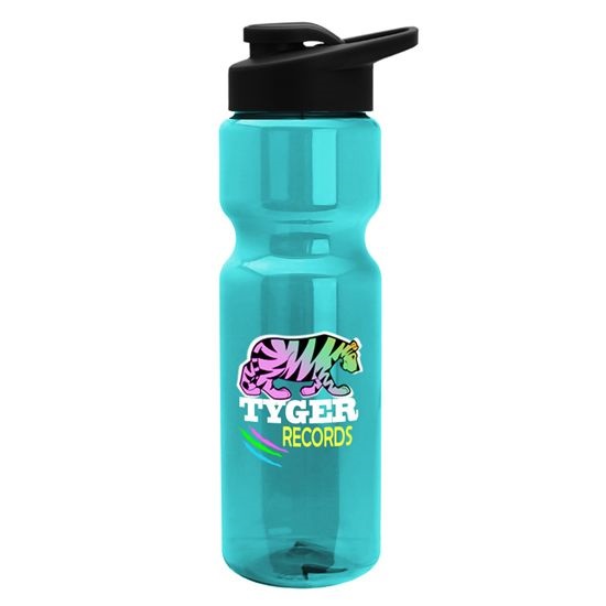 28 oz. Trans. Bottle With Snap Lid