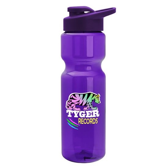 28 oz. Trans. Bottle With Snap Lid