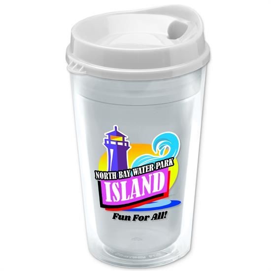 16 oz. Double-Wall Insulated Transparent Tumbler With Auto Sip Li