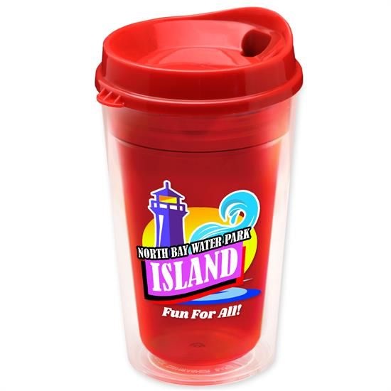 16 oz. Double-Wall Insulated Transparent Tumbler With Auto Sip Li