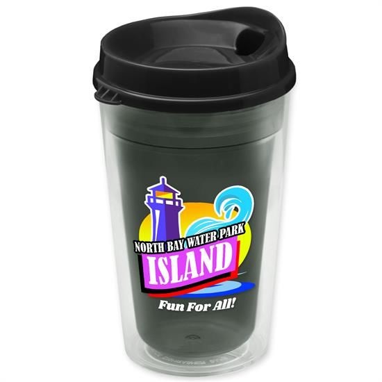 16 oz. Double-Wall Insulated Transparent Tumbler With Auto Sip Li