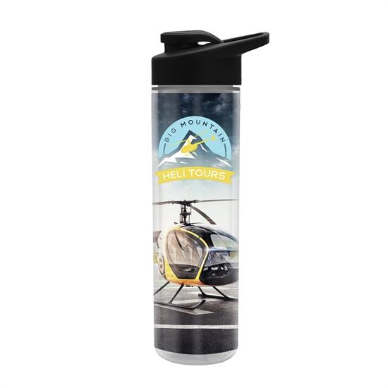 Full Color Wrap 16 oz. Insulated Bottle With Drink Thru Lid