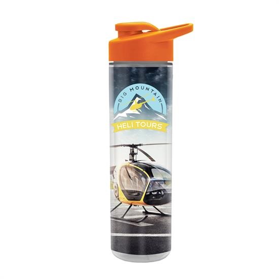 Full Color Wrap 16 oz. Insulated Bottle With Drink Thru Lid