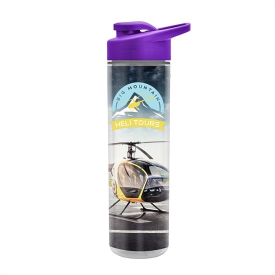 Full Color Wrap 16 oz. Insulated Bottle With Drink Thru Lid