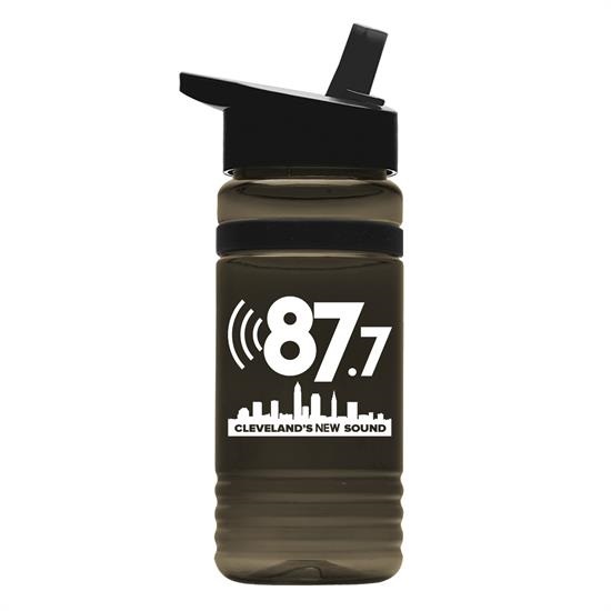 20 oz. UpCycle RPET Bottle With Flip Straw Lid & Grip Band