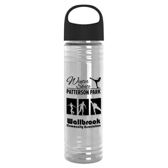 The Slim Fit - 24 oz. Transparent Bottle With Oval Crest Lid