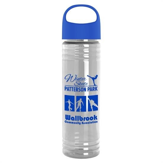 The Slim Fit - 24 oz. Transparent Bottle With Oval Crest Lid
