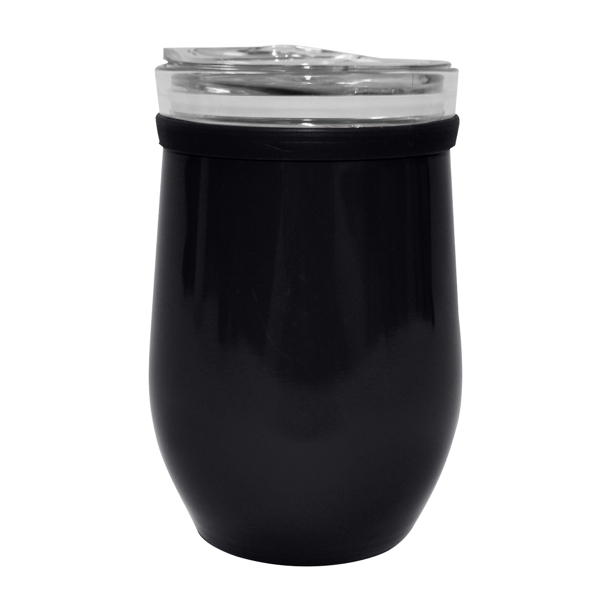 8 oz. Glass & Stainless Steel Wine Tumbler