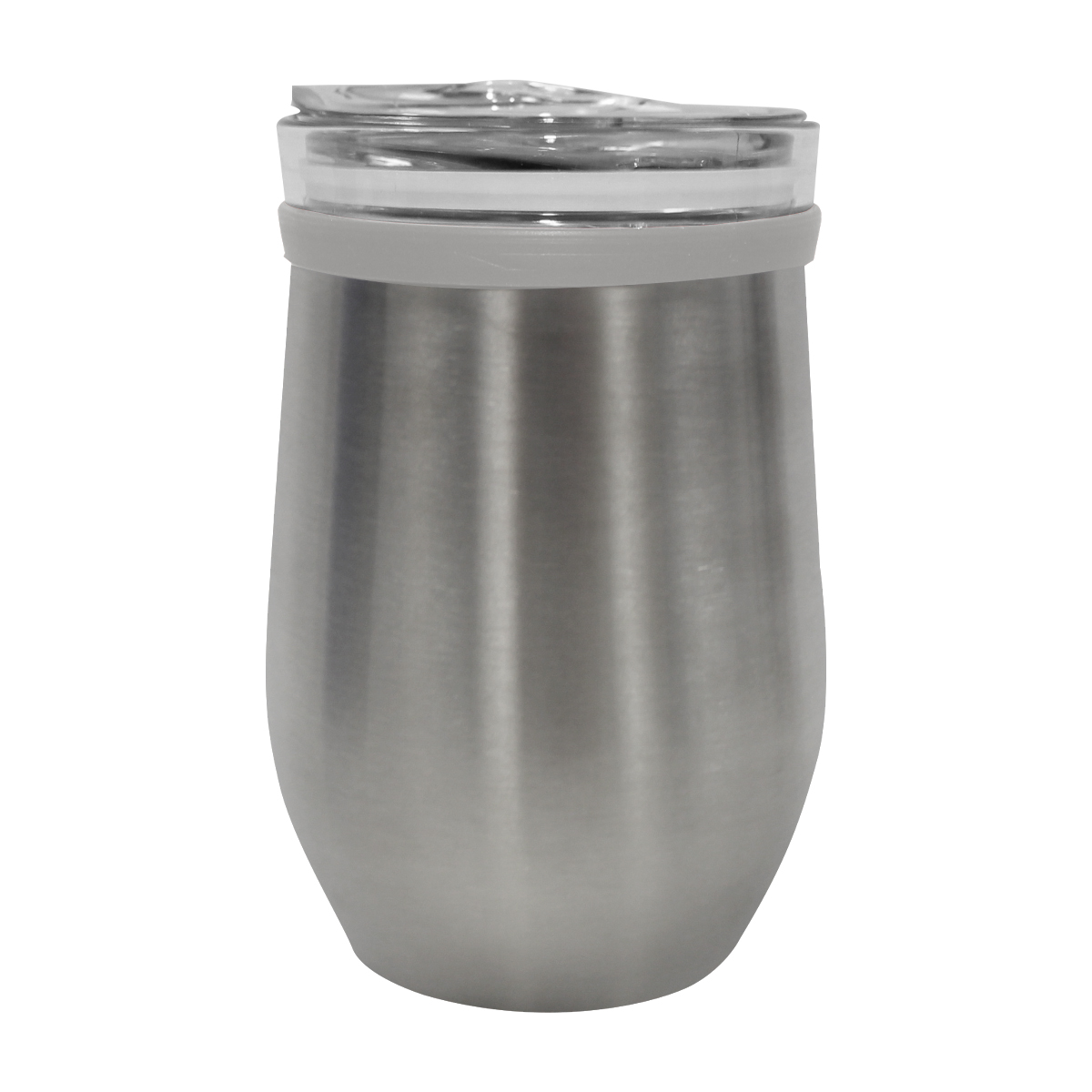8 oz. Glass & Stainless Steel Wine Tumbler