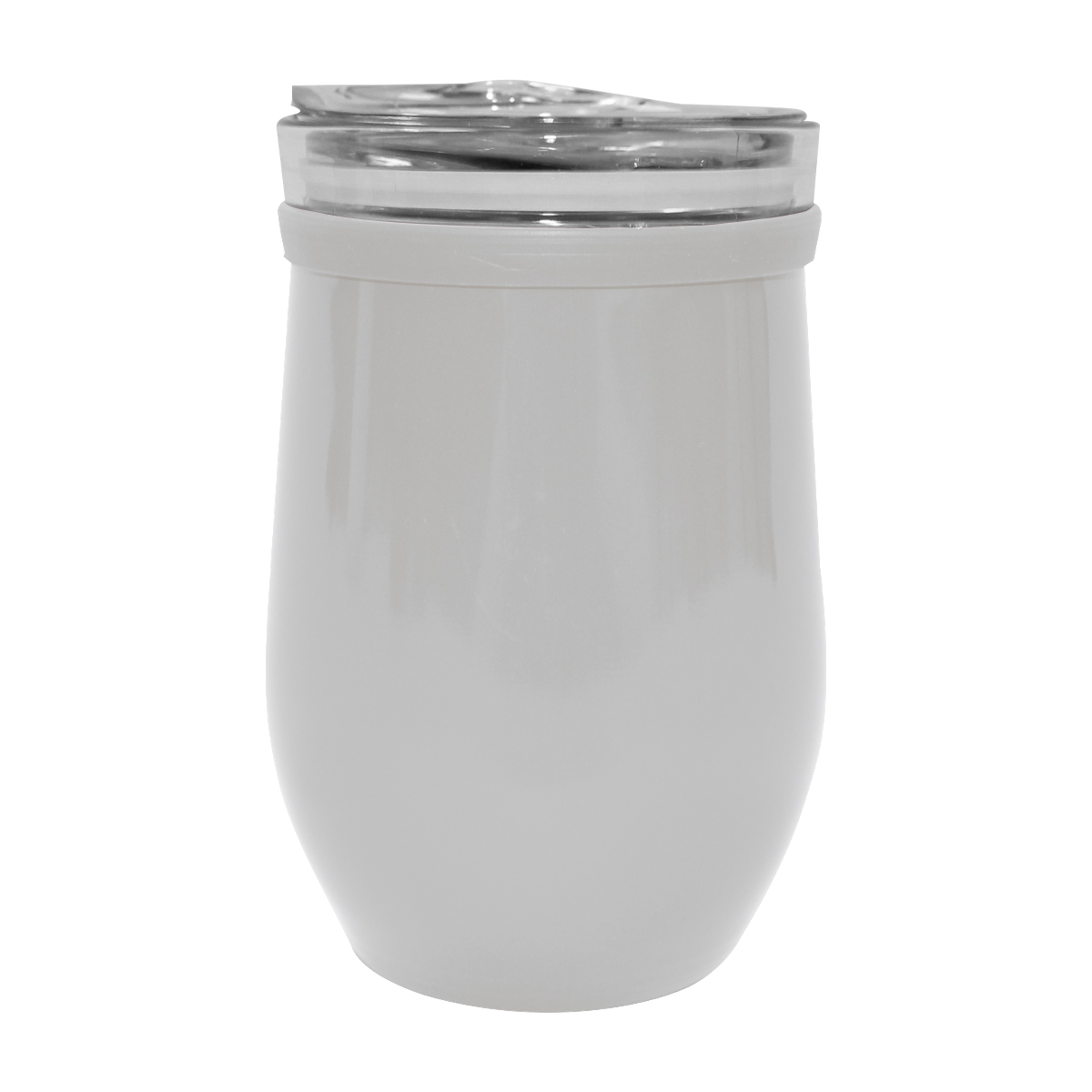 8 oz. Glass & Stainless Steel Wine Tumbler