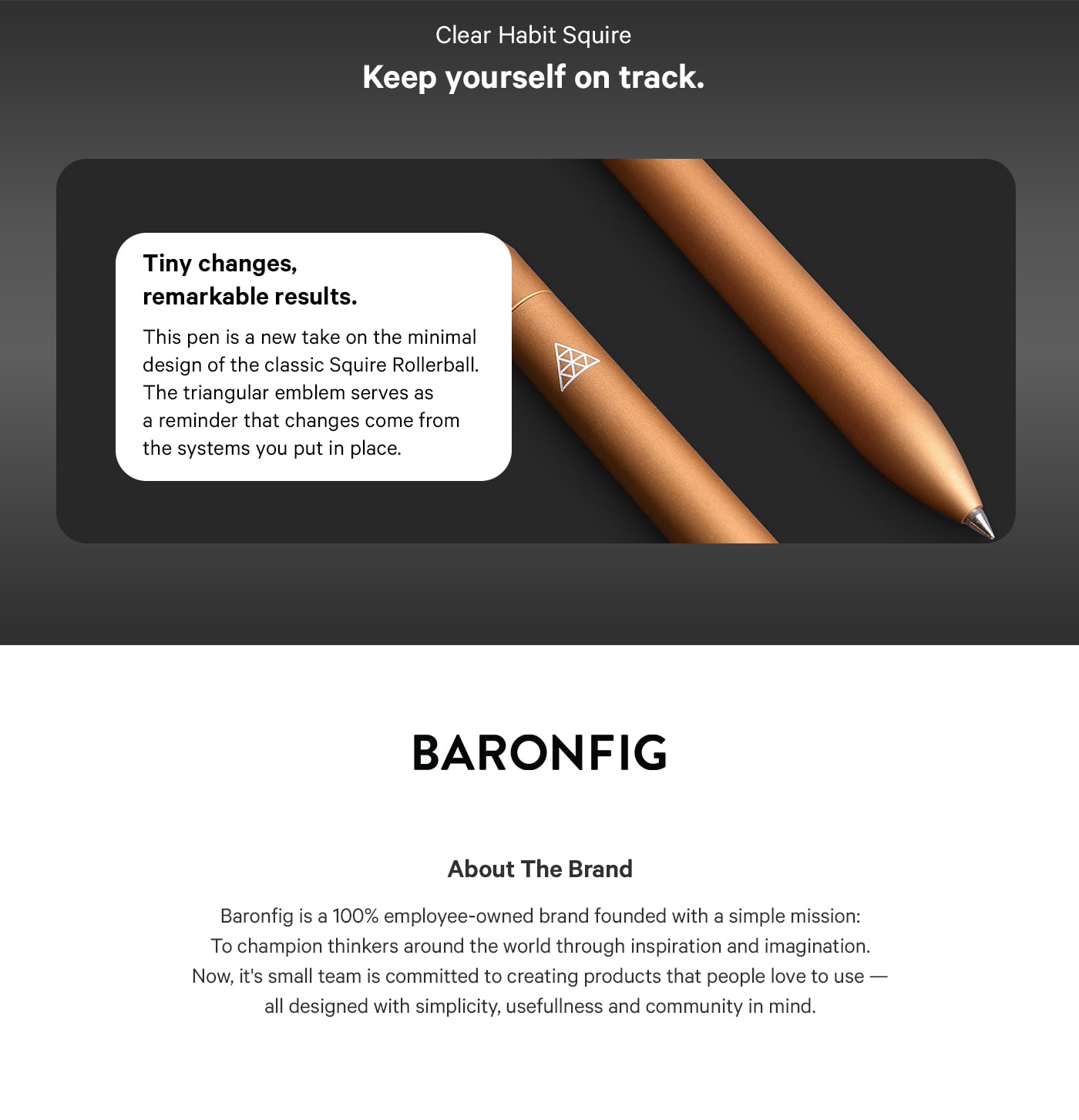 Baronfig Squire Limited Edition Clear Habit Pen