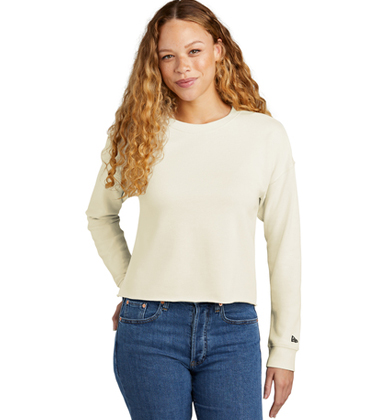 New Era® Ladies Tri-Blend Fleece Crop Crew