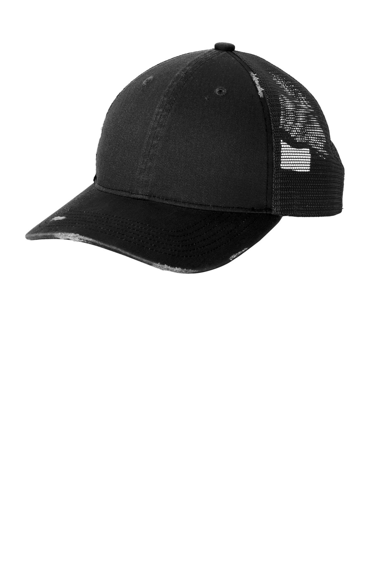 Port Authority® Distressed Mesh Back Cap