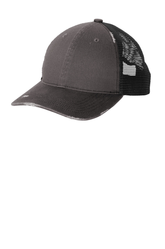 Port Authority® Distressed Mesh Back Cap