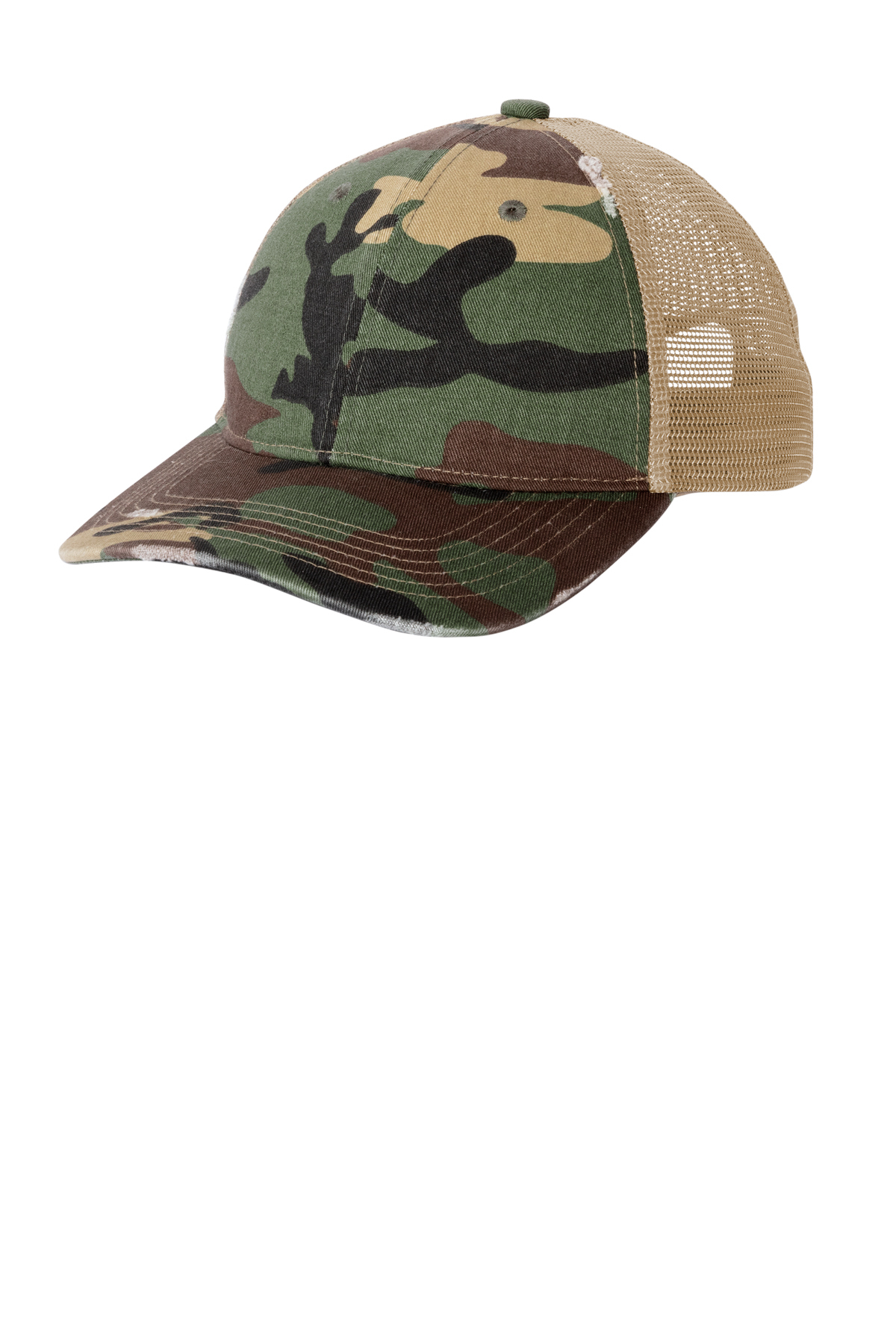 Port Authority® Distressed Mesh Back Cap