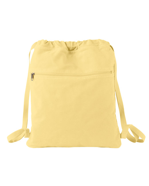 Authentic Pigment Pigment-Dyed Canvas Cinch Sack