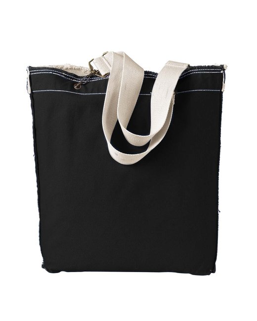 Authentic Pigment Direct-Dyed Raw-Edge Tote